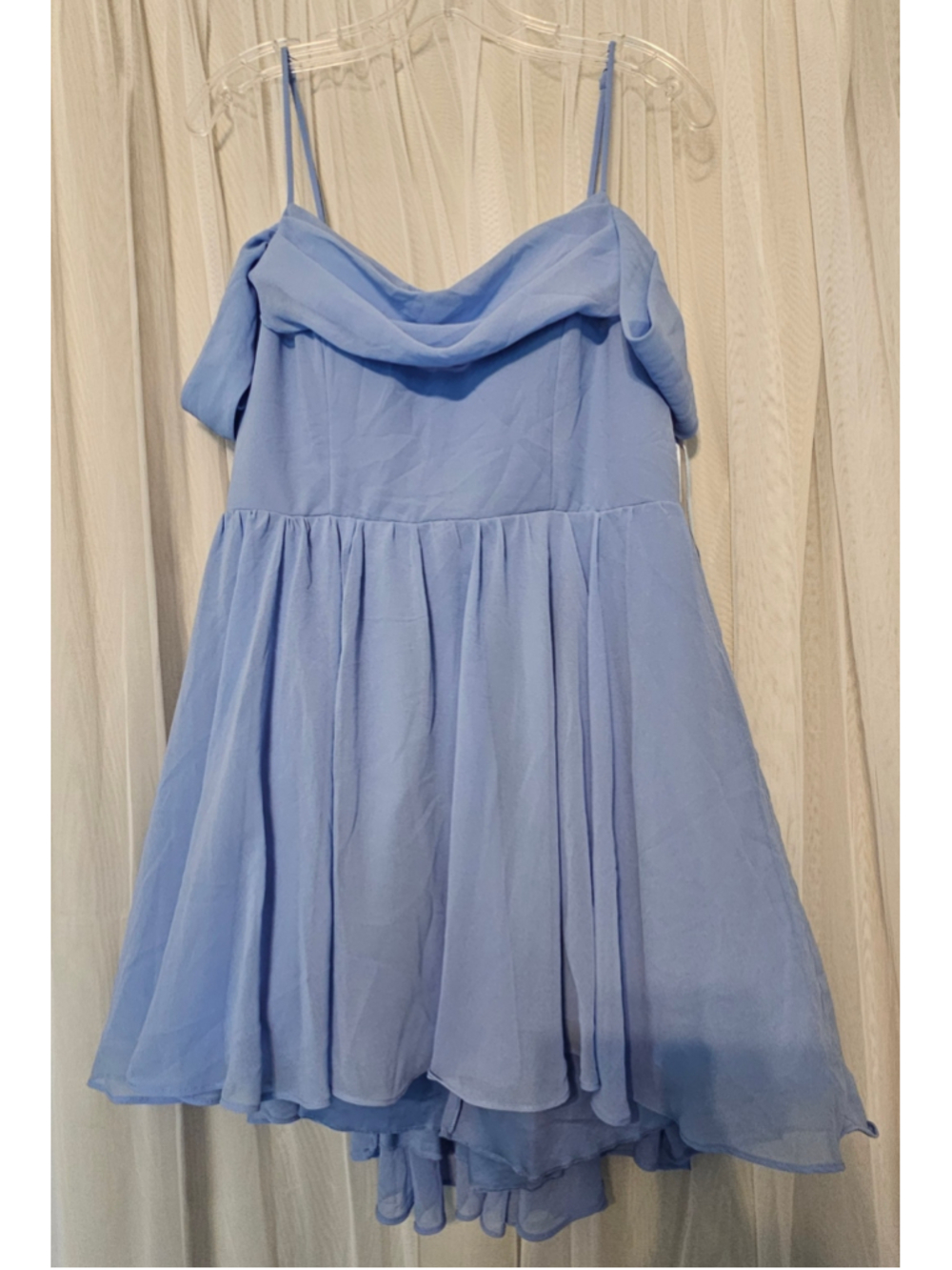 Seni & Cade Juniors 13/14 Light Blue Chiffon Cocktail Dress